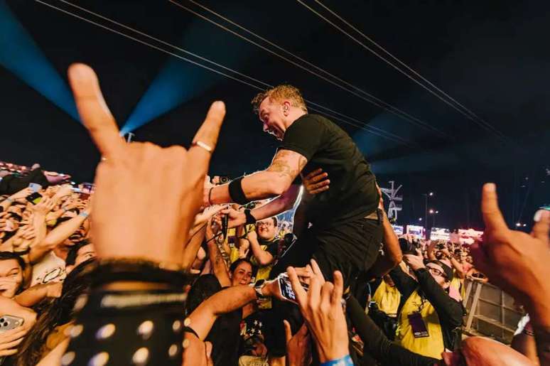 Rise Against | Imagem: Divulga&ccedil;&atilde;o/Rock in Rio (Cr&eacute;dito: @MorivaFilmes/@AlexWoloch)
