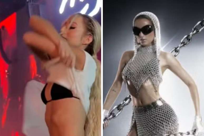 Samira Sagr troca de roupa no gramado do Rock in Rio