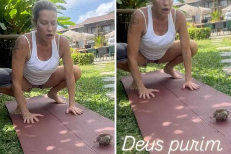 Luana Piovani faz ioga e diz ter recebido sinal divino
