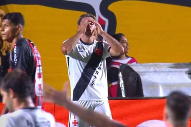 Spinelli durante o jogo do Vasco