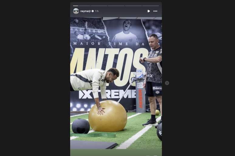 Neymar trabalhou com o setor de fisioterapia do Peixe &ndash;