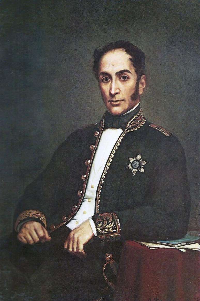 Militar liberal e l&iacute;der pol&iacute;tico venezuelano, Sim&oacute;n Bol&iacute;var foi um dos primeiros a lutar pela descoloniza&ccedil;&atilde;o da Am&eacute;rica Espanhola