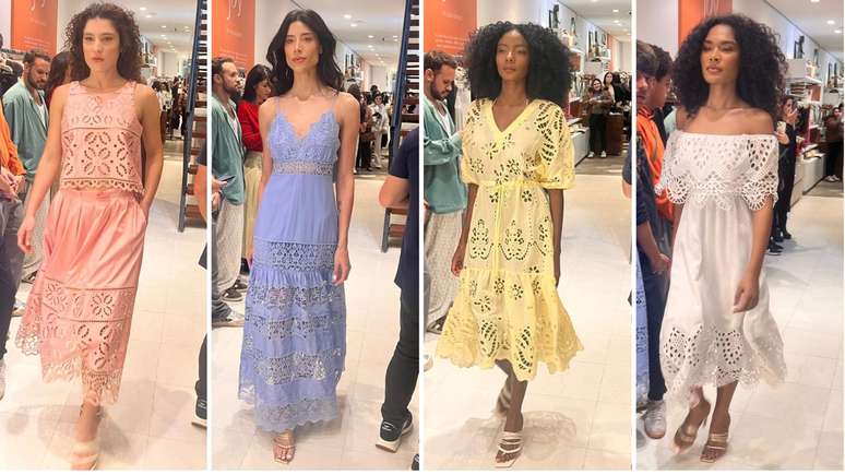 Desfile de Marie Merci&eacute; na loja de Amir Slama 
