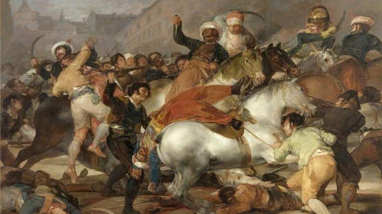Levantamento de 2 de maio, ocorrido em 1808 em Madri, e duramente reprimido foi o estopim para Guerra de Independ&ecirc;ncia Espanhola