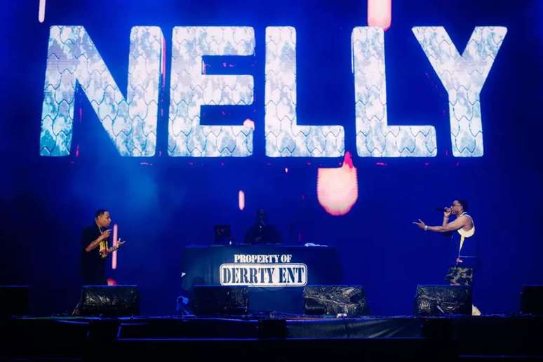 Nelly | Imagem: Divulga&ccedil;&atilde;o/Rock in Rio (Cr&eacute;dito: @MorivaFilmes/@VansBumpeers)