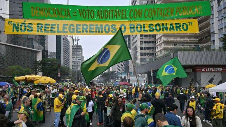 Dia da Independ&ecirc;ncia na Avenida Paulista serviu de palanque eleitoral para a direita em 2022
