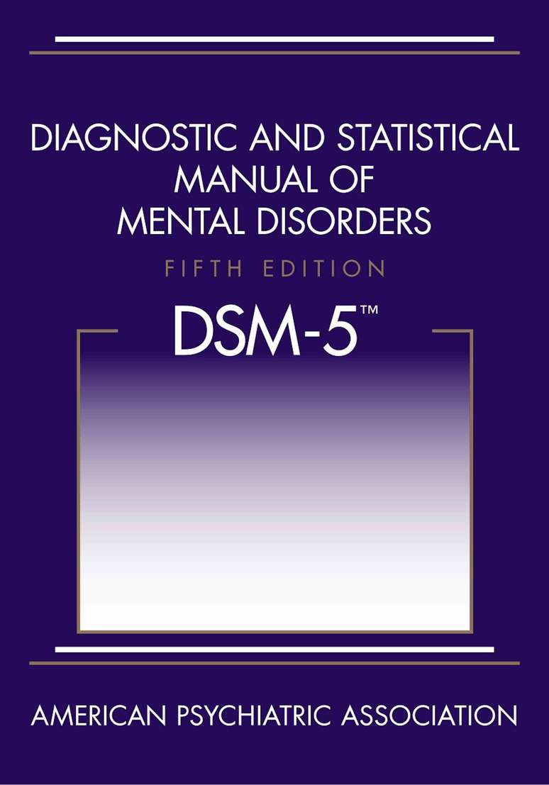 Capa do Manual Diagn&oacute;stico e Estat&iacute;stico de Transtornos Mentais, 5&ordf; Edi&ccedil;&atilde;o, da Associa&ccedil;&atilde;o Psiqui&aacute;trica Americana