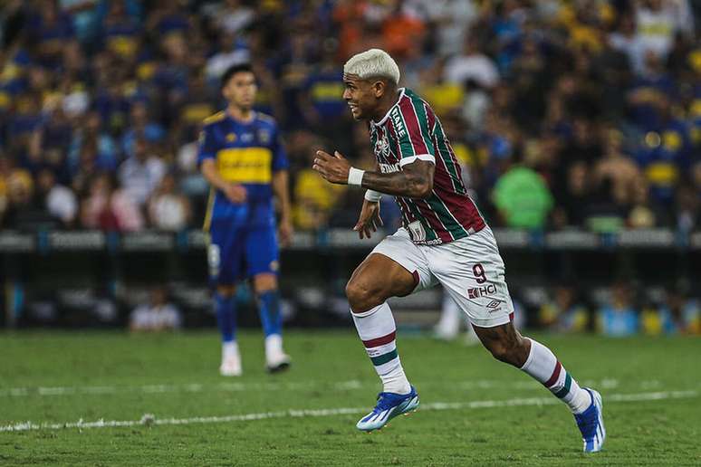 John Kennedy marcou o gol do t&iacute;tulo do Fluminense na Libertadores de 2023 &ndash;