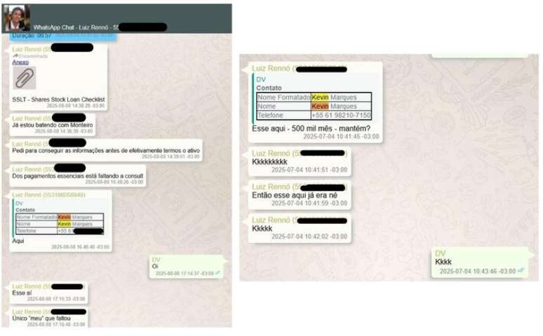 Mensagem mostra que Vorcaro tratou com diretor do Master sobre pagamento a filho de Kassio Nunes Marques