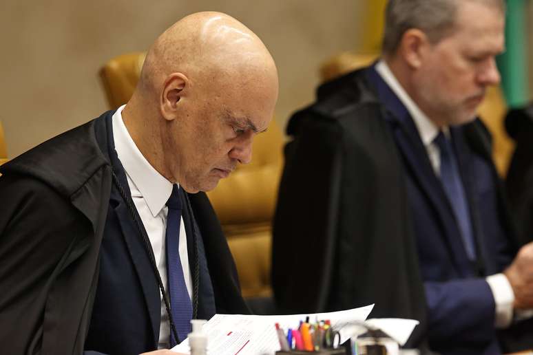 Sess&atilde;o de julgamento de Alexandre de Moraes no STF