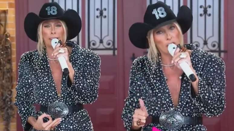 Adriane Galisteu em 'A Fazenda 18'