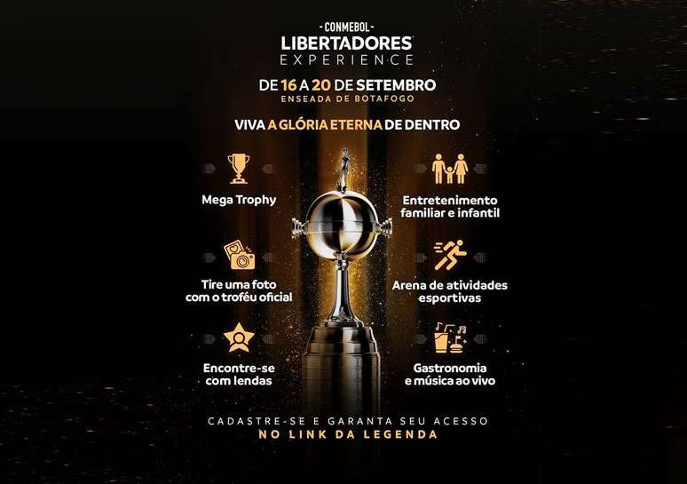 Confira as atra&ccedil;&otilde;es Libertadores Experience.