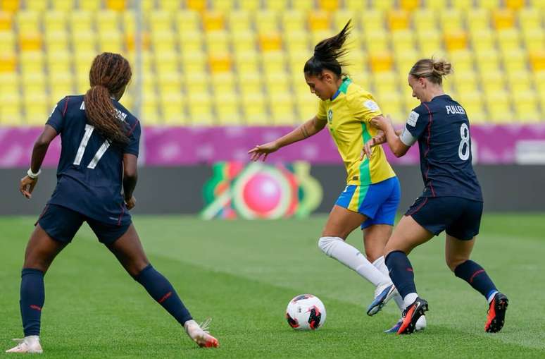 Brasil e EUA fizeram um duelo muito equilibrado nas oitavas de final &ndash;