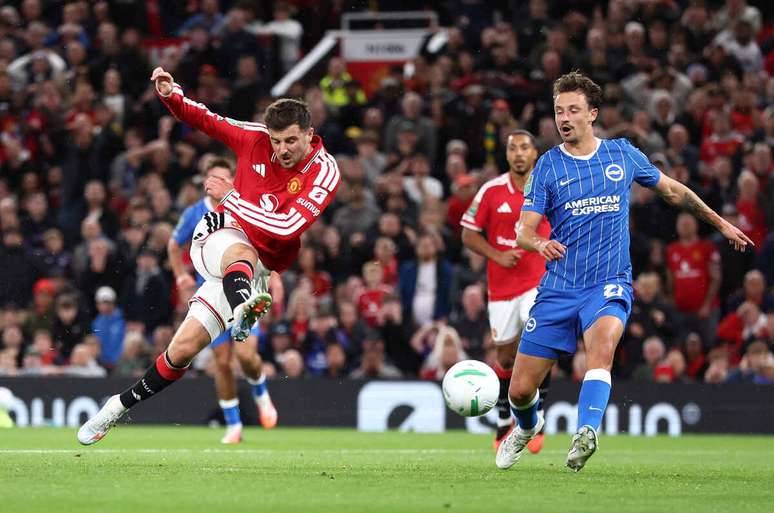 Mason Mount fez o segundo gol do Manchester United na partida &ndash;