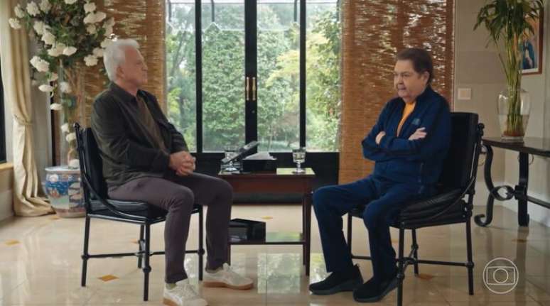 Faust&atilde;o durante participa&ccedil;&atilde;o no 'Conversa com Bial', exibido na ter&ccedil;a-feira, 15