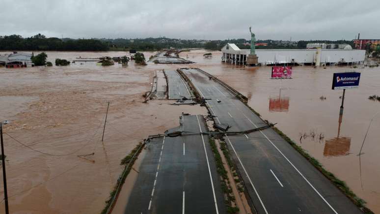 Enchentes hist&oacute;ricas no Rio Grande do Sul devastaram regi&atilde;o dos vales, como em Lajeado. (03/05/2024)