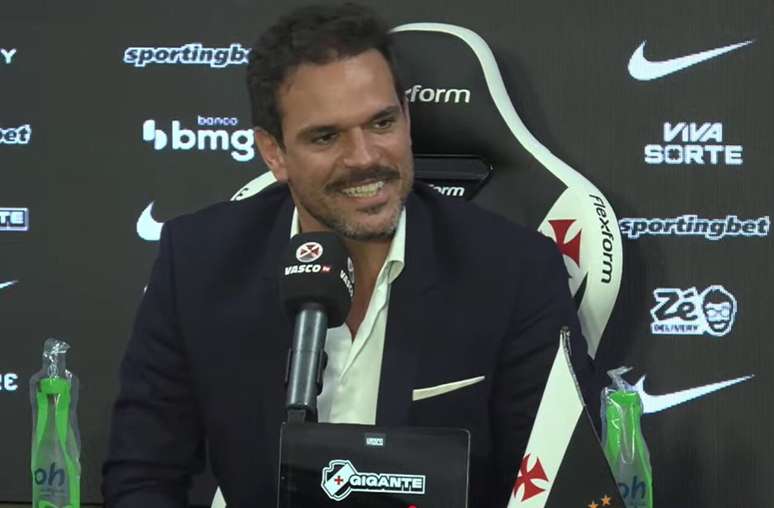 Admar Lopes conversa com a imprensa ap&oacute;s apresenta&ccedil;&atilde;o de Gabriel Pereira &ndash;