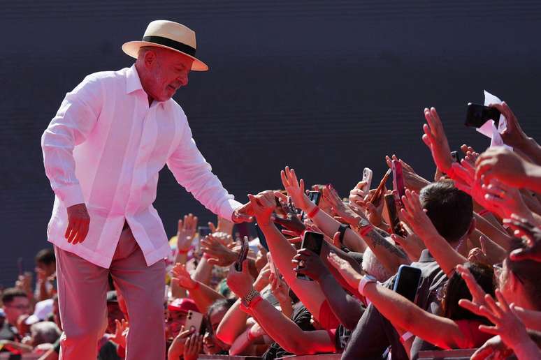 Lula lançou sua campanha em São Bernardo do Campo (SP), seu berço político