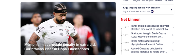 Manchete: NU