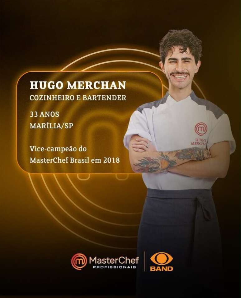 Hugo Merchan volta ao MasterChef ap&oacute;s ser vice-campe&atilde;o da quinta temporada