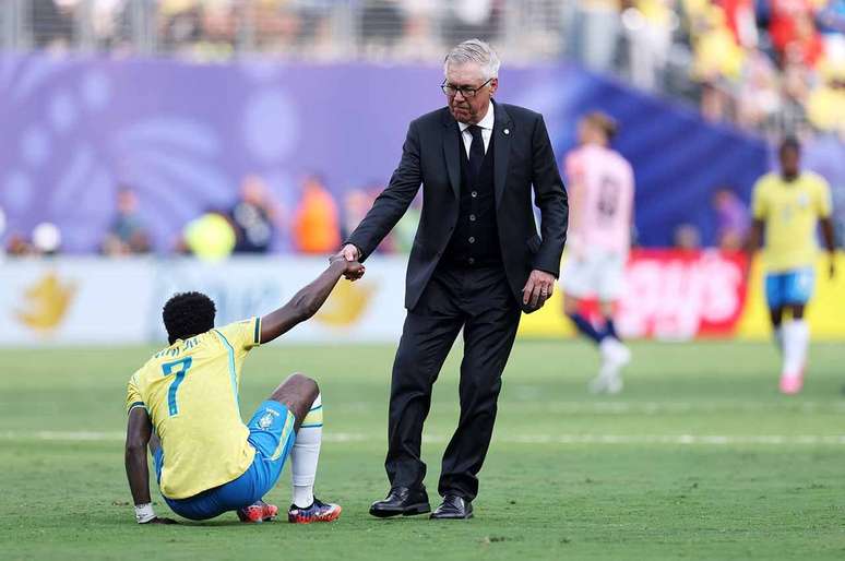 Ancelotti e Vini Jr estar&atilde;o nos amistosos com a Austr&aacute;lia e &Iacute;ndia &ndash;