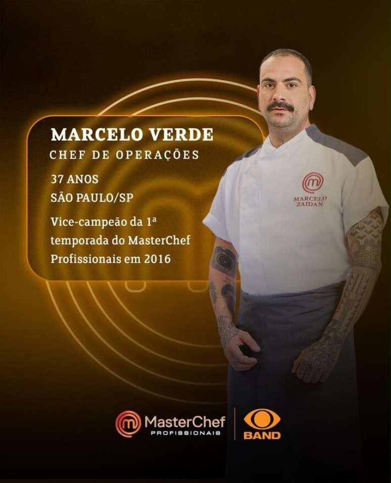 Marcelo Verde retorna ao MasterChef Profissionais na sexta temporada
