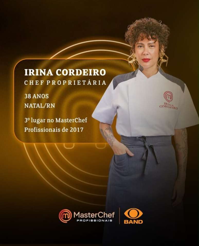 Irina Cordeiro est&aacute; de volta ao MasterChef Profissionais