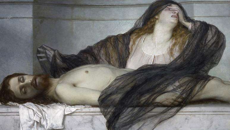 'A Dor de Madalena sobre o Corpo de Cristo', do pintor su&iacute;&ccedil;o Arnold B&ouml;cklin