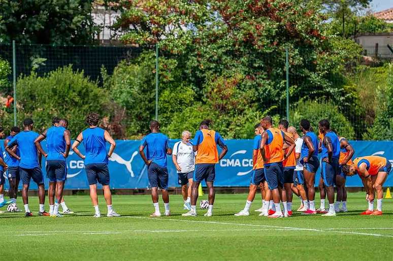 Marseille se prepara para o duelo diante do PSG neste domingo &ndash; Divulga&ccedil;&atilde;o/Olympique de Marseille