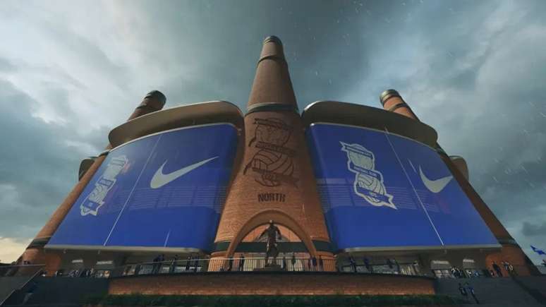 Projeto do Powerhouse Stadium, novo est&aacute;dio do Birmingham City, com capacidade para 62 mil torcedores &ndash;
