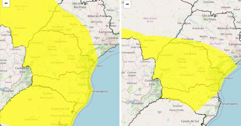 Alerta de tempestade atinge diferentes regi&otilde;es paulistas, segundo Inmet.