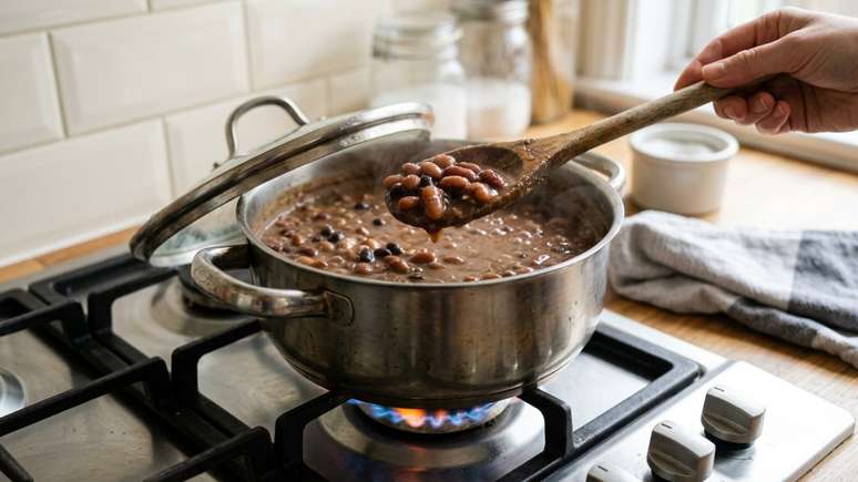 A hidrata&ccedil;&atilde;o r&aacute;pida com &aacute;gua fervente e descanso abafado economiza g&aacute;s e agiliza o preparo di&aacute;rio.