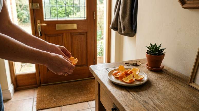 A casca dos c&iacute;tricos cont&eacute;m compostos arom&aacute;ticos, entre eles o limoneno, que tamb&eacute;m est&aacute; presente em &oacute;leos essenciais e extratos utilizados em algumas formula&ccedil;&otilde;es contra insetos.