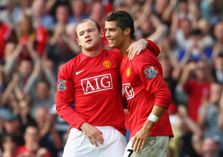 Wayne Rooney fez dupla com Cristiano Ronaldo no Manchester United &ndash;