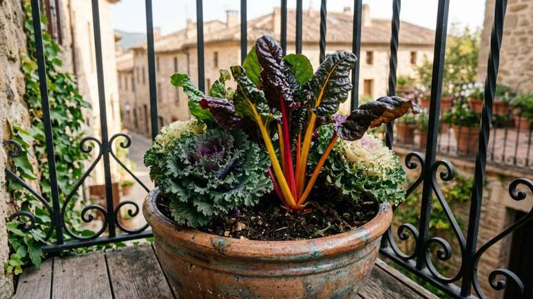 Apostar em vegetais com folhas coloridas traz muito dinamismo e personalidade ao paisagismo residencial.