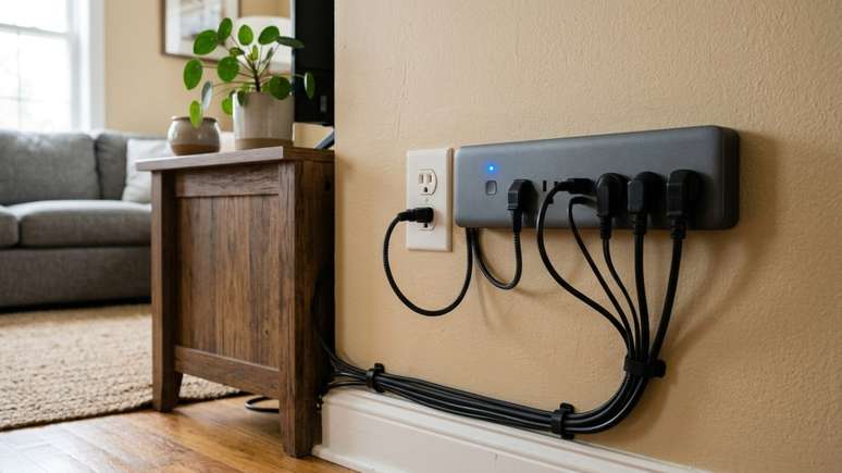O uso de r&eacute;guas inteligentes ajuda a eliminar o consumo oculto e a reduzir o desperd&iacute;cio de eletricidade em casa.