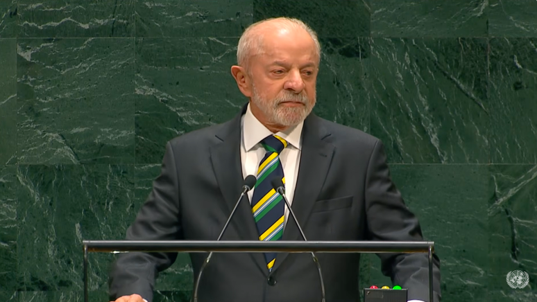 Lula durante discurso na ONU