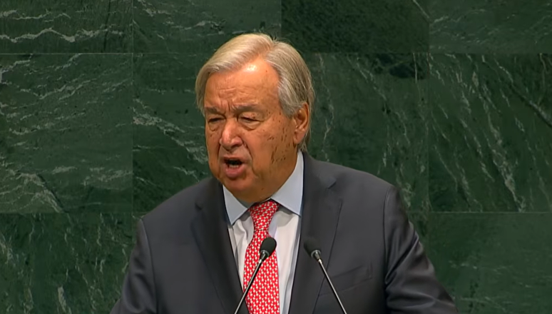 Secret&aacute;rio-geral da ONU, o portugu&ecirc;s Ant&oacute;nio Guterres