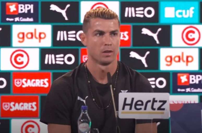 Cristiano Ronaldo em entrevista coletiva em Lisboa &ndash;
