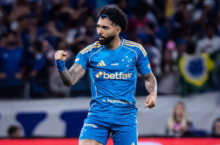 Gabigol defendeu o Cruzeiro em 2025 &ndash;