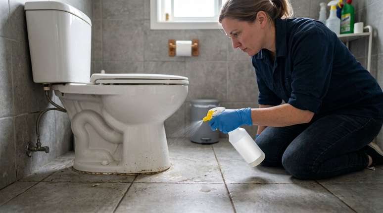 A regi&atilde;o externa do vaso sanit&aacute;rio recebe respingos de &aacute;gua, urina, produtos de higiene e part&iacute;culas trazidas pelos cal&ccedil;ados.