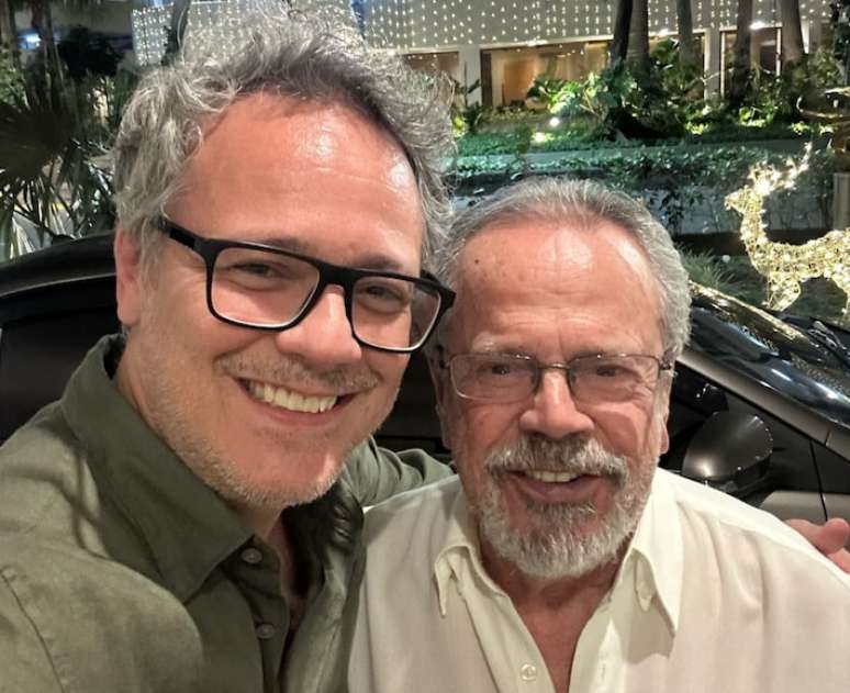 Danton Mello com o pai, Dalton
