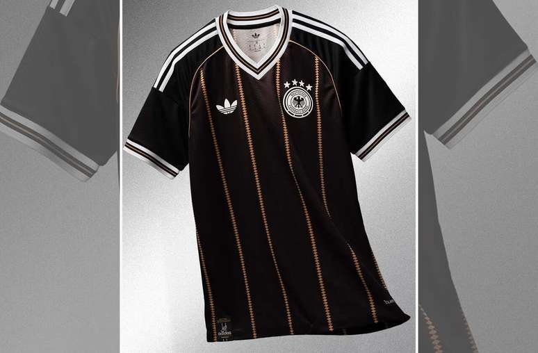 Novo uniforme da Alemanha, o &uacute;ltima da parceria com a Adidas &ndash;