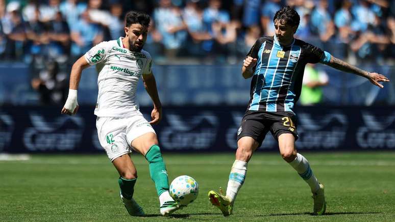 Flaco L&oacute;pez no empate sem gols entre Gr&ecirc;mio e Palmeiras pelo Brasileir&atilde;o &ndash;