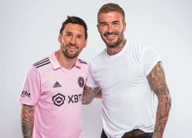Beckham &eacute; um dos propriet&aacute;rios do Inter Miami, onde joga o argentino Messi &ndash;