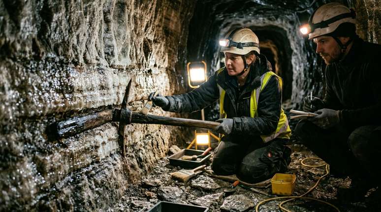 Pesquisadores identificaram um grande conjunto de c&acirc;maras e galerias subterr&acirc;neas pertencentes &agrave; minera&ccedil;&atilde;o pr&eacute;-hist&oacute;rica.