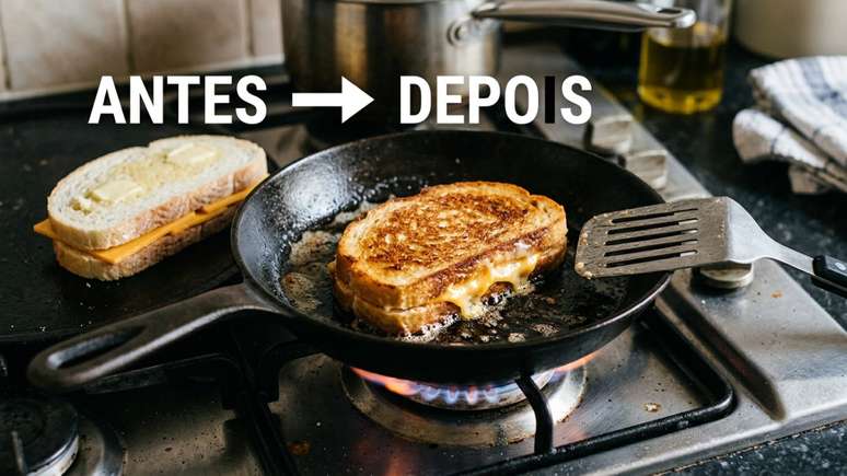 Escolher um p&atilde;o de estrutura firme e ralar o queijo manualmente preservam a estabilidade e a qualidade do lanche caseiro.