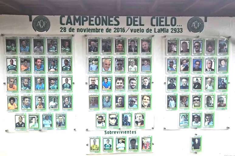 &ldquo;Campe&otilde;es do C&eacute;u&rdquo; &eacute; como s&atilde;o chamados os jogadores e delega&ccedil;&atilde;o da Chapecoense que faleceram em acidente &ndash;