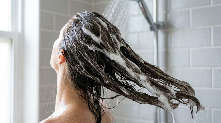 Uma raiz muito oleosa pode precisar de limpeza mais frequente e cuidadosa, enquanto as pontas permanecem secas.