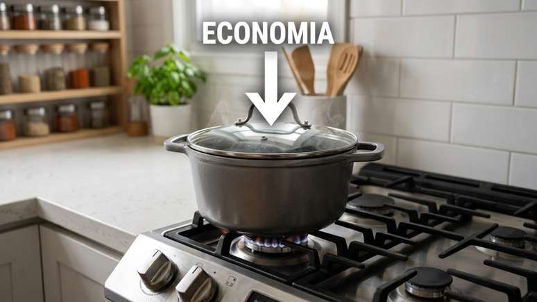 Cozinhar com recipientes fechados reduz a umidade e protege o ambiente dom&eacute;stico.